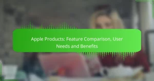 Apple Products: Feature Comparison, User Needs and Benefits
